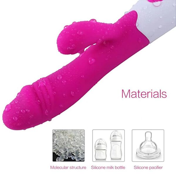 RABBIT PINK VIBRADOR 2 BATERIAS ''AAA'' 30 FUN - Imagen 4