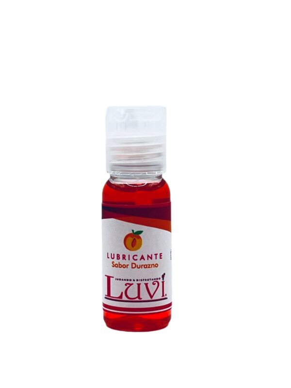 LUBRICANTE DE SABOR DURAZNO "LUVI" 20 ML LV-001