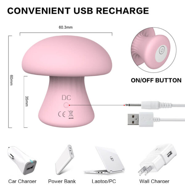 Mushroom Massager Vibración SHD-S060 - Imagen 3