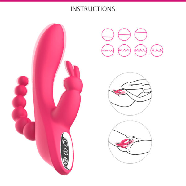 AIXIAS TRIPLE VIBRATING USB SIA0080 - Imagen 2