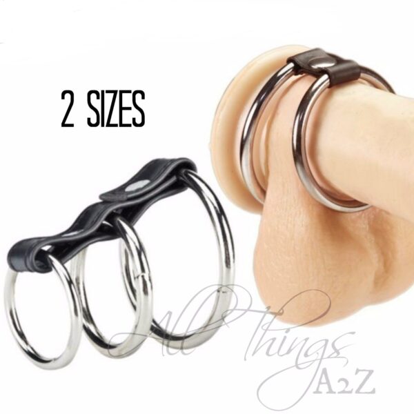 Kit de Tres Anillos  Para pene ,Acero, Ajustable. 212432002 - Imagen 2