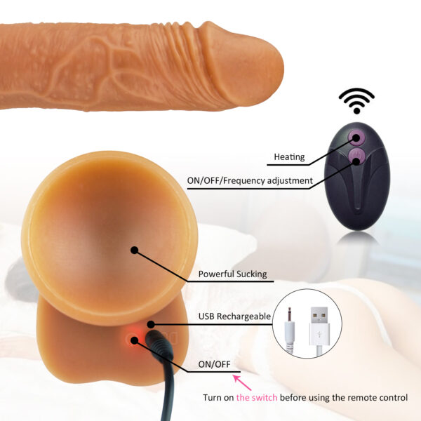 TURBILLON DILDO TELESCOPICO+RORACION USB 7 FUN SN-027 - Imagen 3