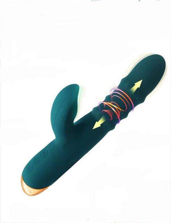 Vibrador "BABO" estimulador de clítoris con anillo de cuentas deslizantes 24 Func