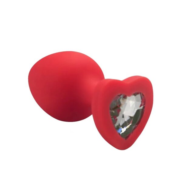 Anal Plug De Silicon Corazón - Imagen 4