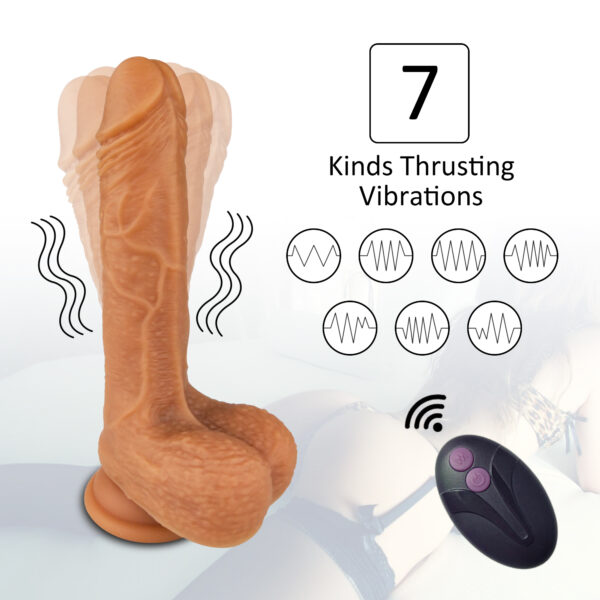 TURBILLON DILDO TELESCOPICO+RORACION USB 7 FUN SN-027 - Imagen 4